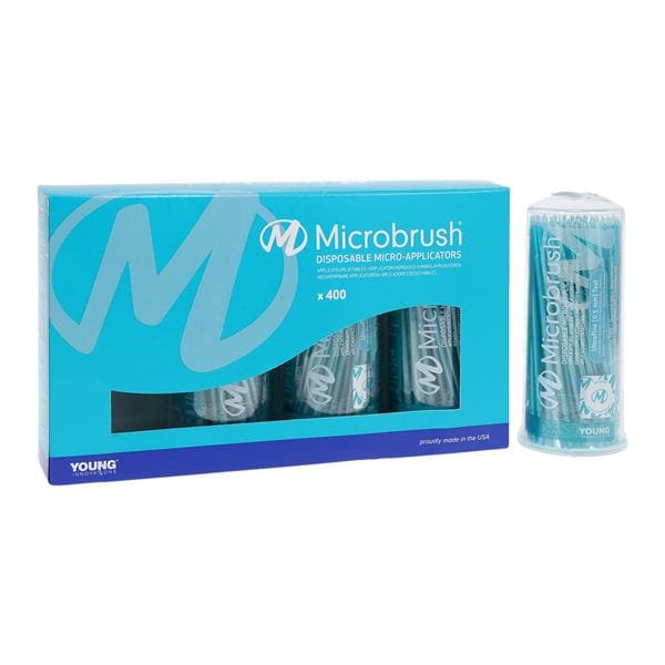 Microbrush MUT400 Micro Applicators Ultra Fine Bendable Teal 400/Pk Microbrush MUT400 Micro Applicators Ultra Fine Bendable Teal 400/Pk